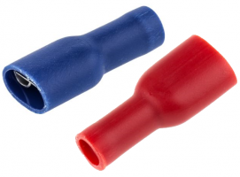 Insulated Crimp Receptacle - Choose Colour